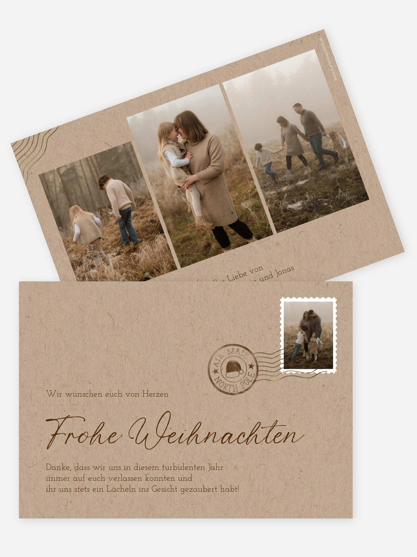 Weihnachtskarte Photo Mail