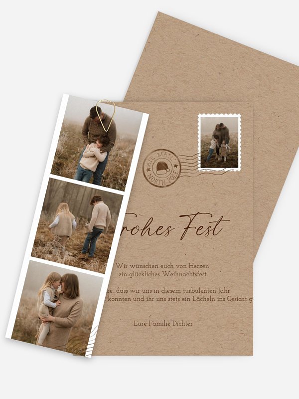 Weihnachtskarte Photo Mail