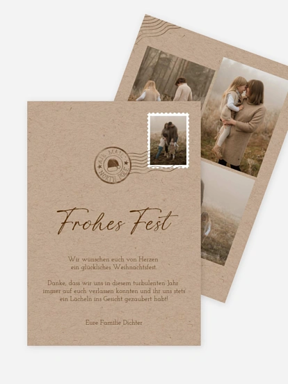 Weihnachtskarte Photo Mail
