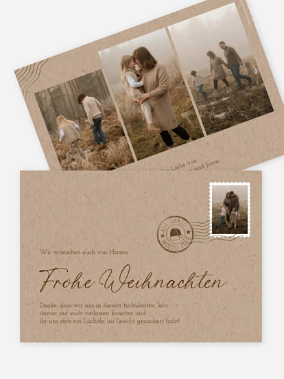 Weihnachtskarte Photo Mail