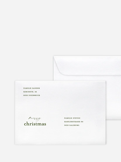 Bedruckte Umschläge Weihnachten Zauberhaftes Funkeln