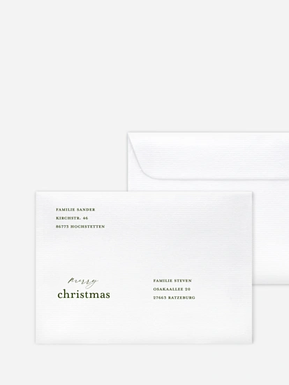 Bedruckte Umschläge Weihnachten Zauberhaftes Funkeln