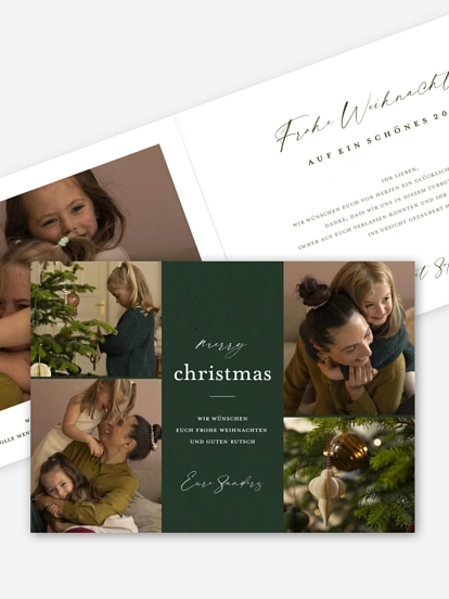 Weihnachtskarte Zauberhaftes Funkeln