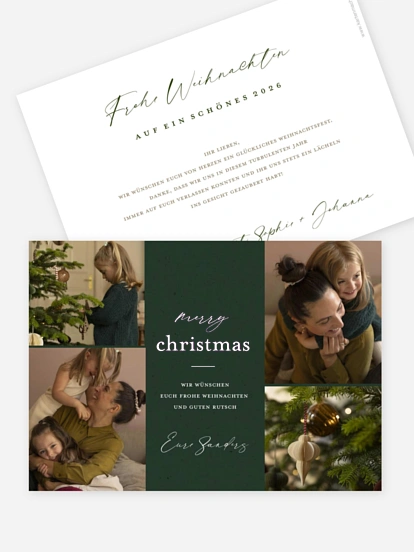 Weihnachtskarte Zauberhaftes Funkeln