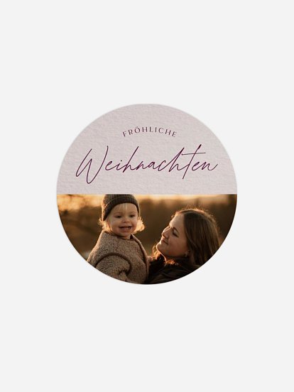 Geschenkaufkleber Weihnachten Festive Greetings