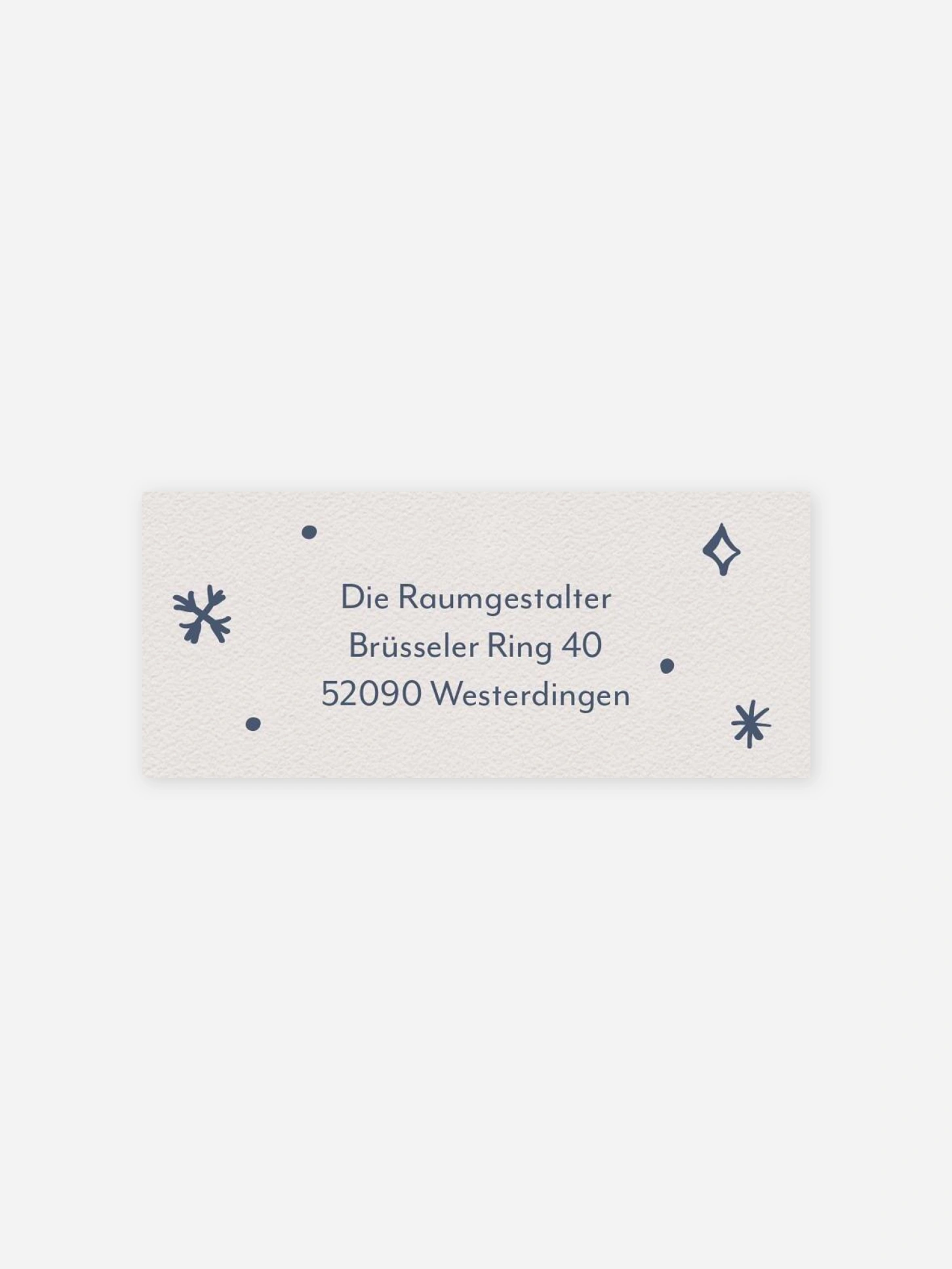 Absenderaufkleber geschäftl. Weihnachten Jolly Details
