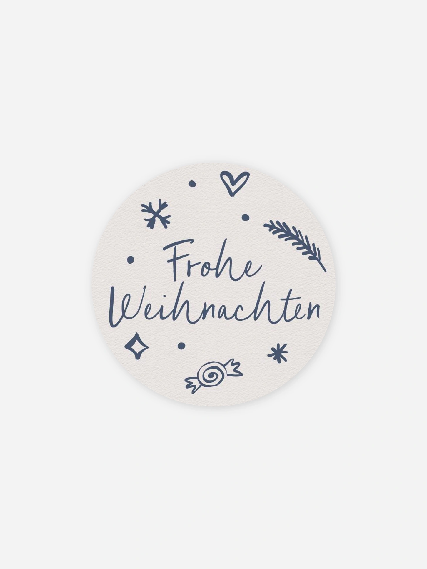 Geschenkaufkleber Weihnachten Jolly Details