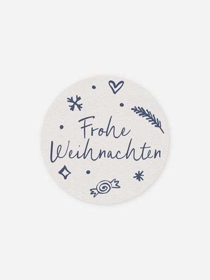 Geschenkaufkleber Weihnachten Jolly Details
