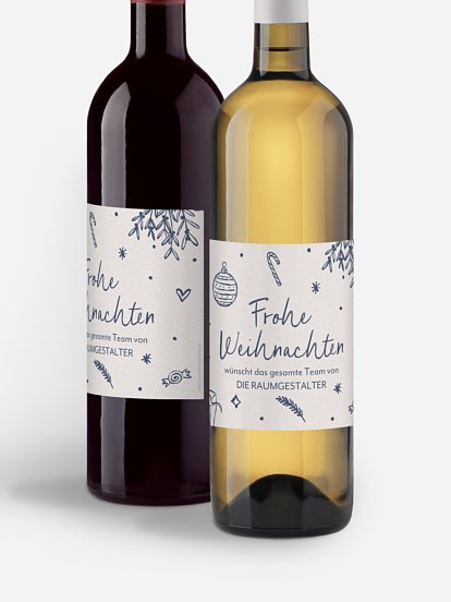 Flaschenetikett geschäftlich Jolly Details