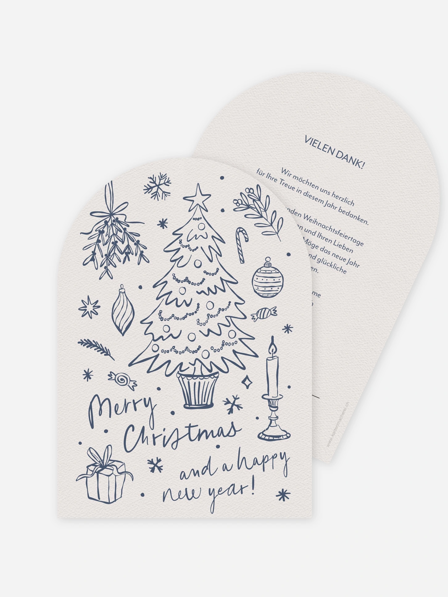 Geschäftliche Weihnachtskarte Jolly Details