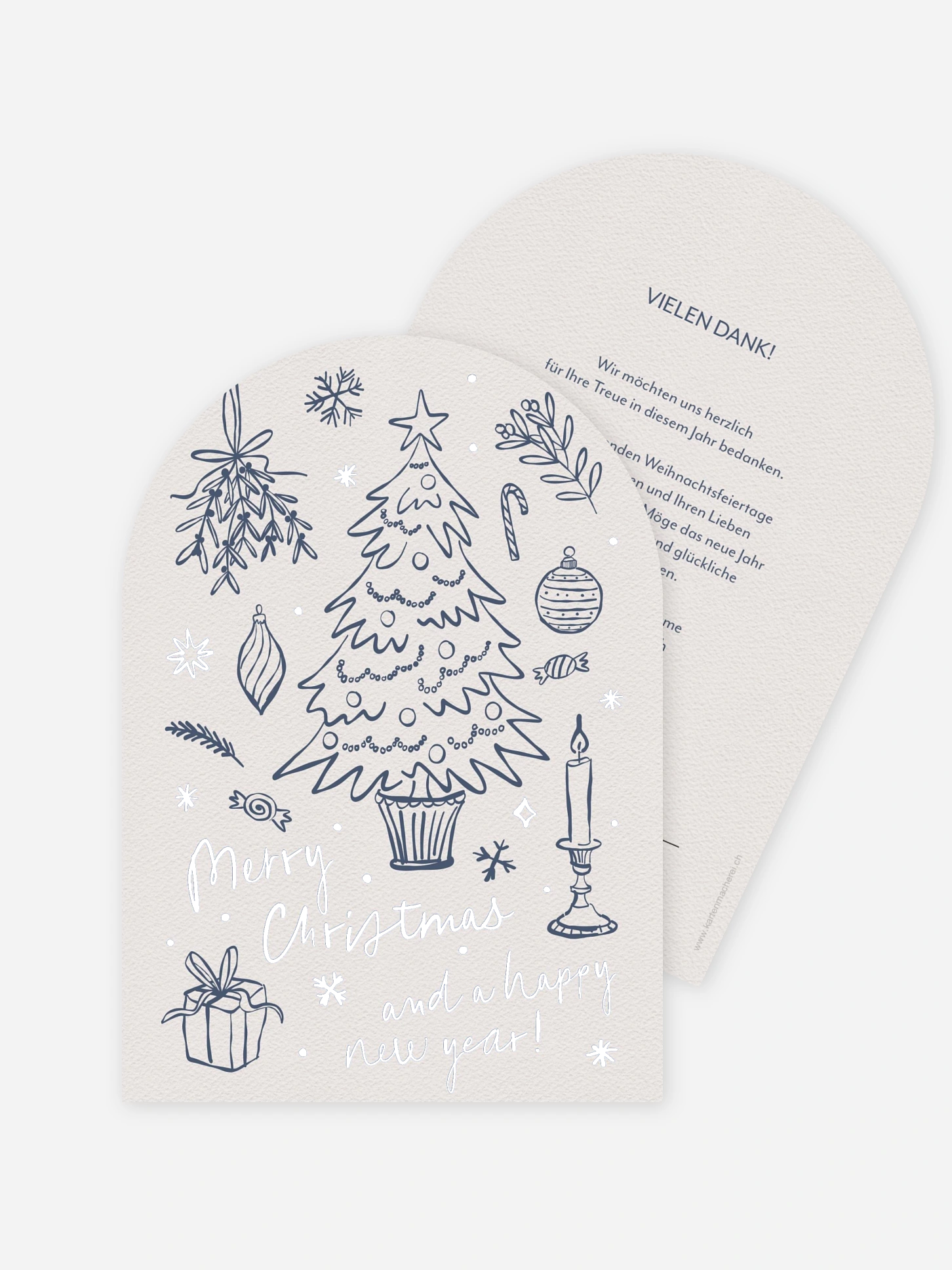 Geschäftliche Weihnachtskarte Jolly Details
