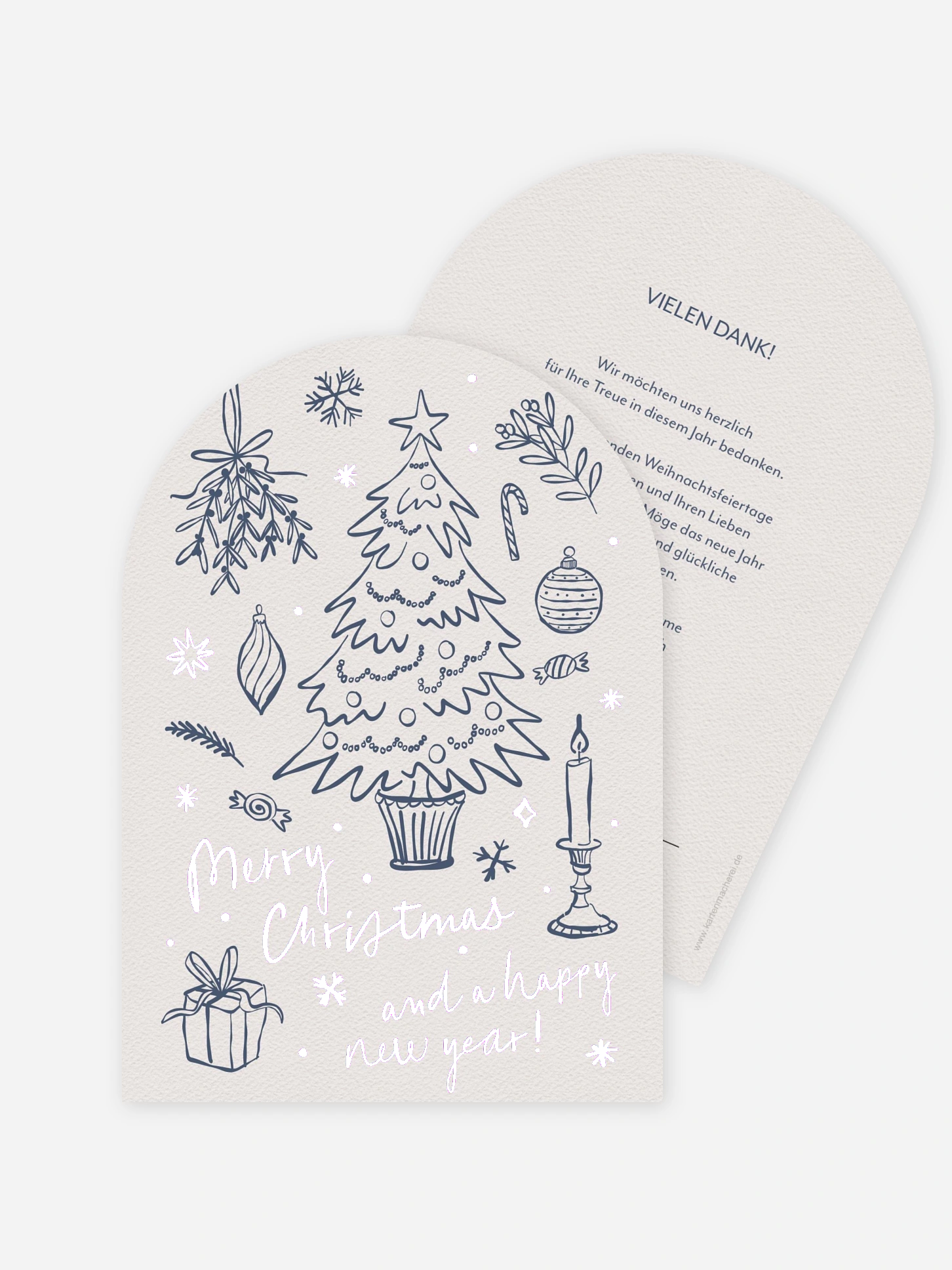 Geschäftliche Weihnachtskarte Jolly Details