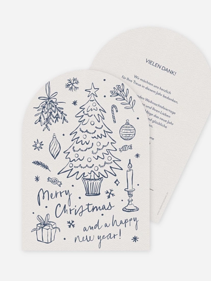 Geschäftliche Weihnachtskarte Jolly Details