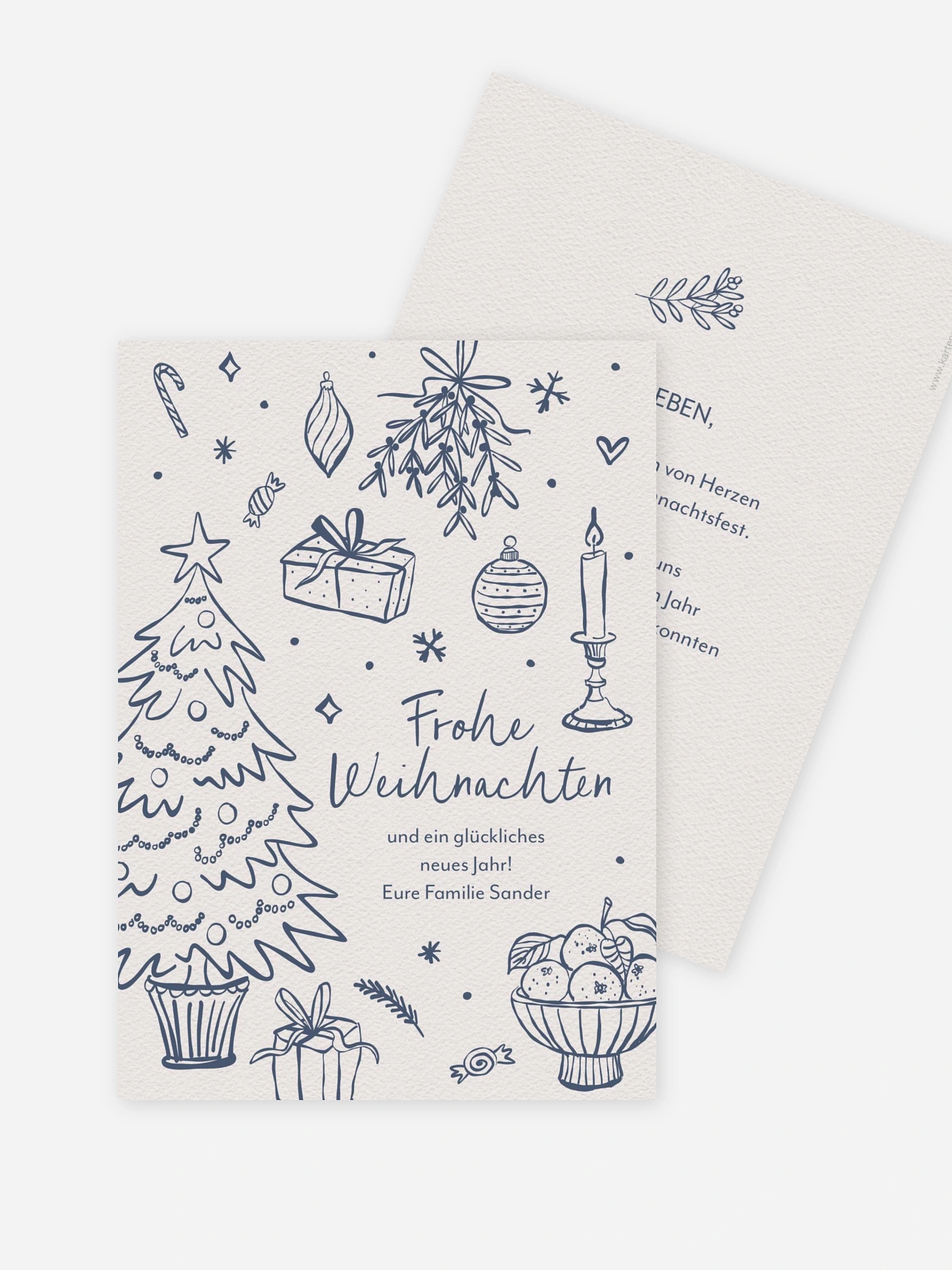 Weihnachtskarte Jolly Details