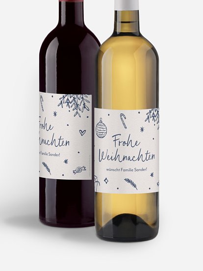 Flaschenetikett Jolly Details