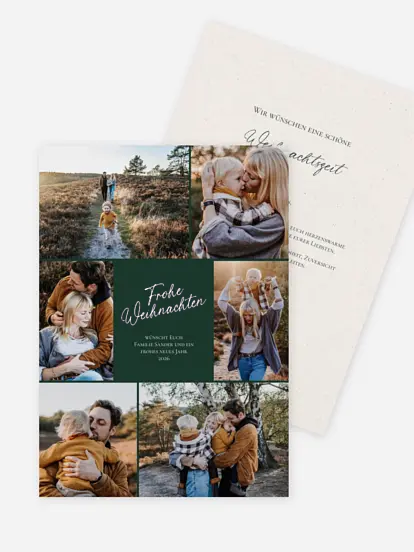 Weihnachtskarte Thankful for you