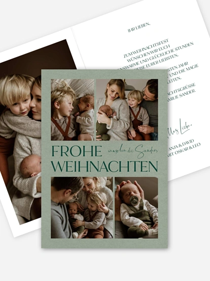 Weihnachtskarte X-mas Memories