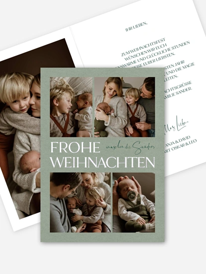 Weihnachtskarte X-mas Memories