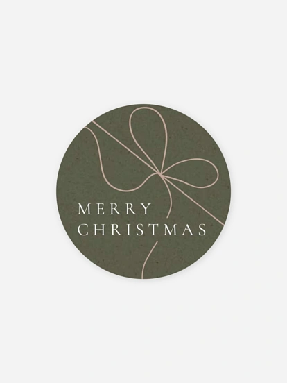 Geschenkaufkleber Weihnachten Weihnachtsglück