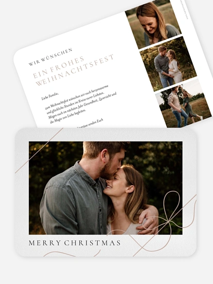 Weihnachtskarte Weihnachtsglück