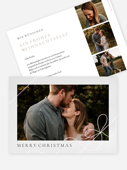 Weihnachtskarte Weihnachtsglück