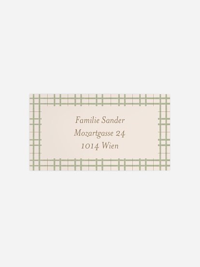 Empfängeraufkleber Weihnachten Schöner Moment