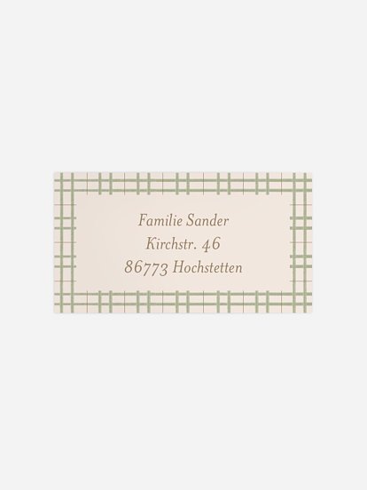 Empfängeraufkleber Weihnachten Schöner Moment