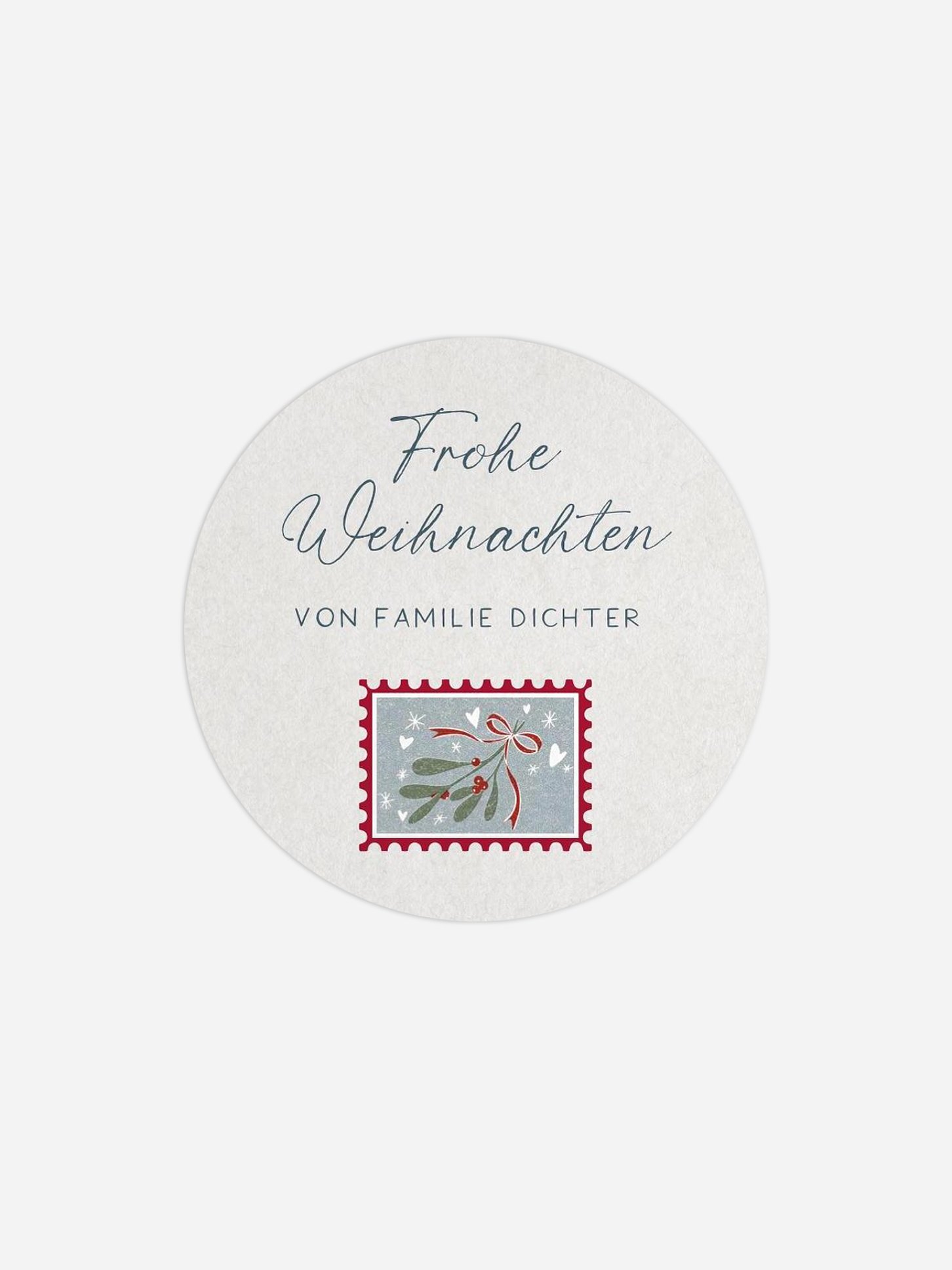 Geschenkaufkleber Weihnachten Post for Santa