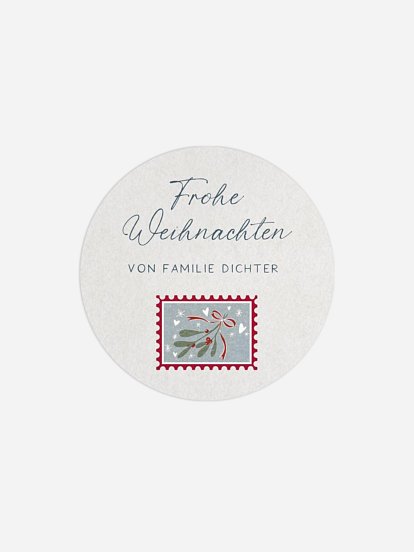 Geschenkaufkleber Weihnachten Post for Santa