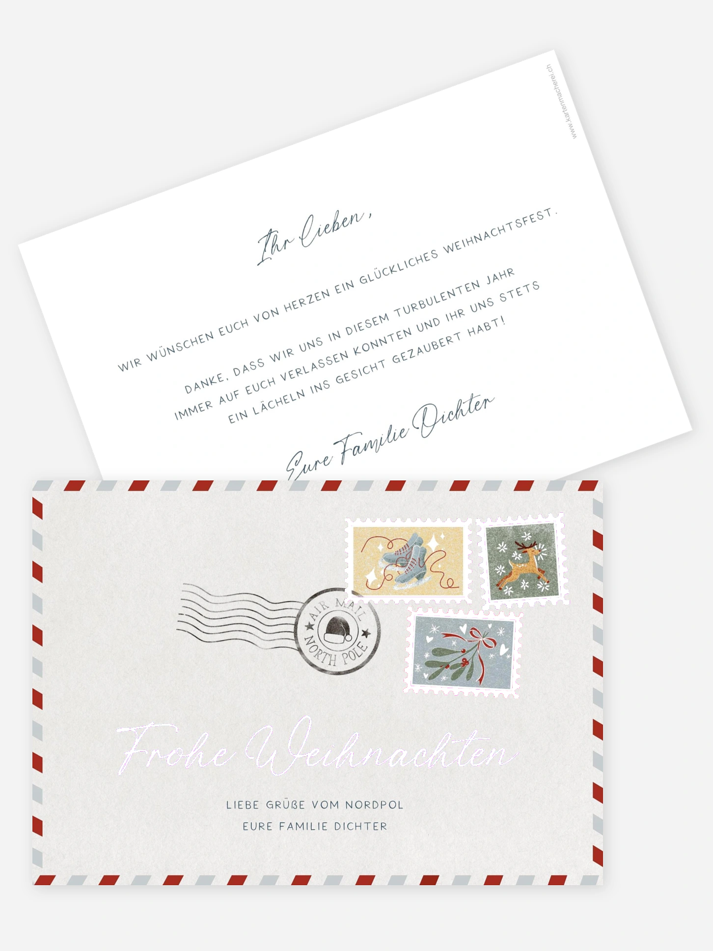 Weihnachtskarte Post for Santa