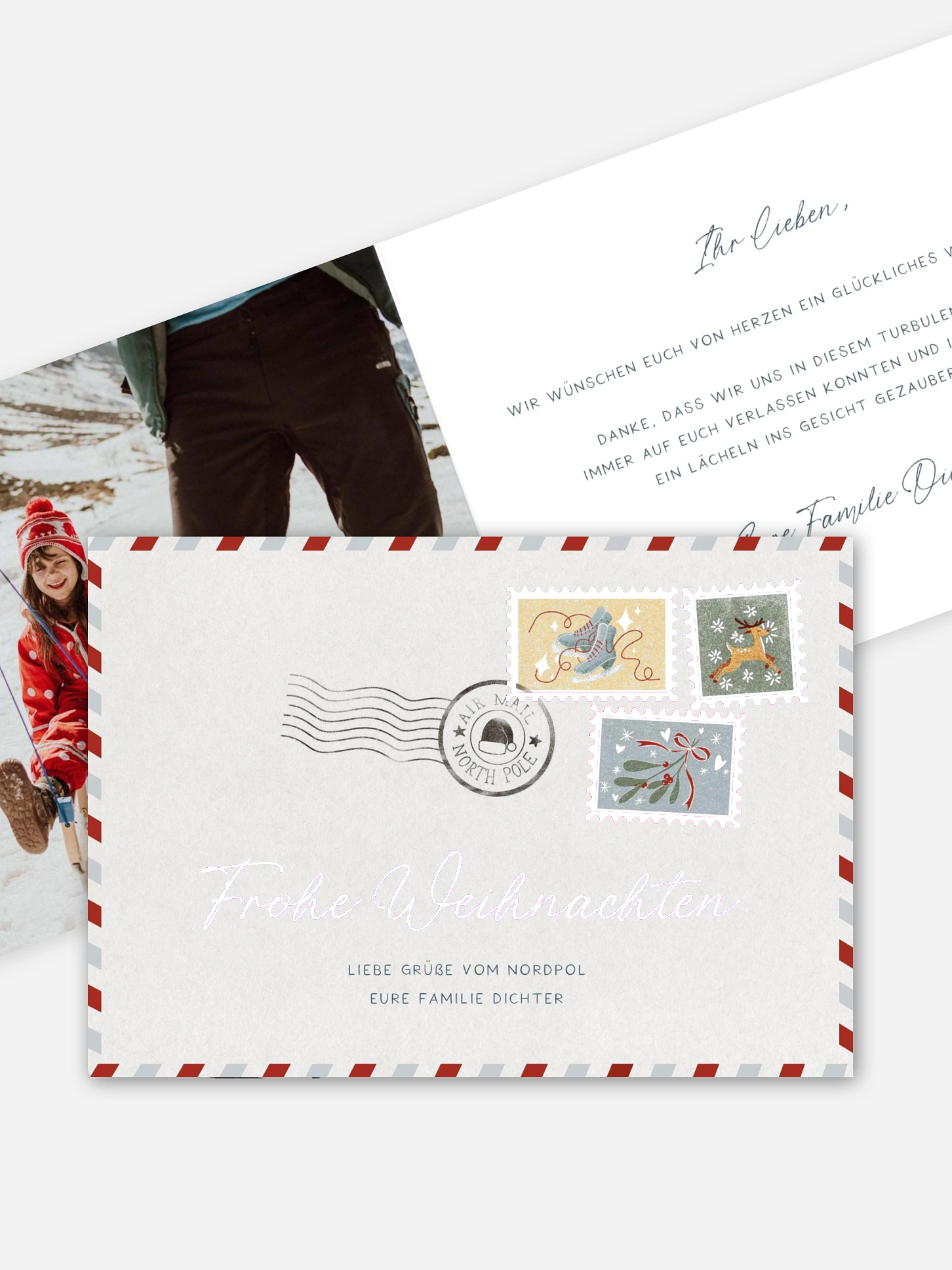 Weihnachtskarte Post for Santa