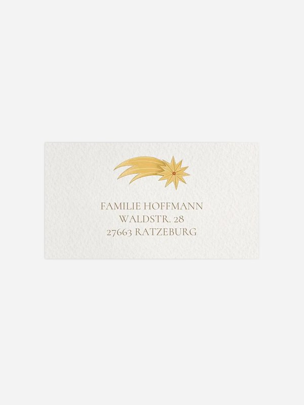 Empfängeraufkleber Weihnachten Himmlische Klänge
