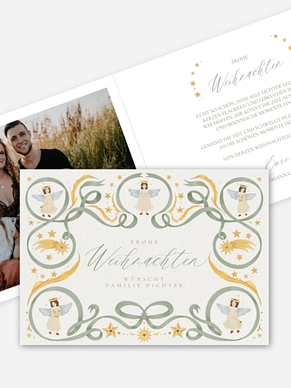 Weihnachtskarte Himmlische Klänge