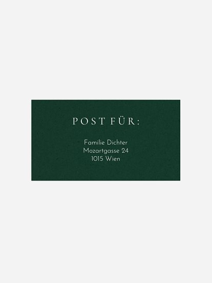 Empfängeraufkleber Weihnachten Strahlende Weihnacht