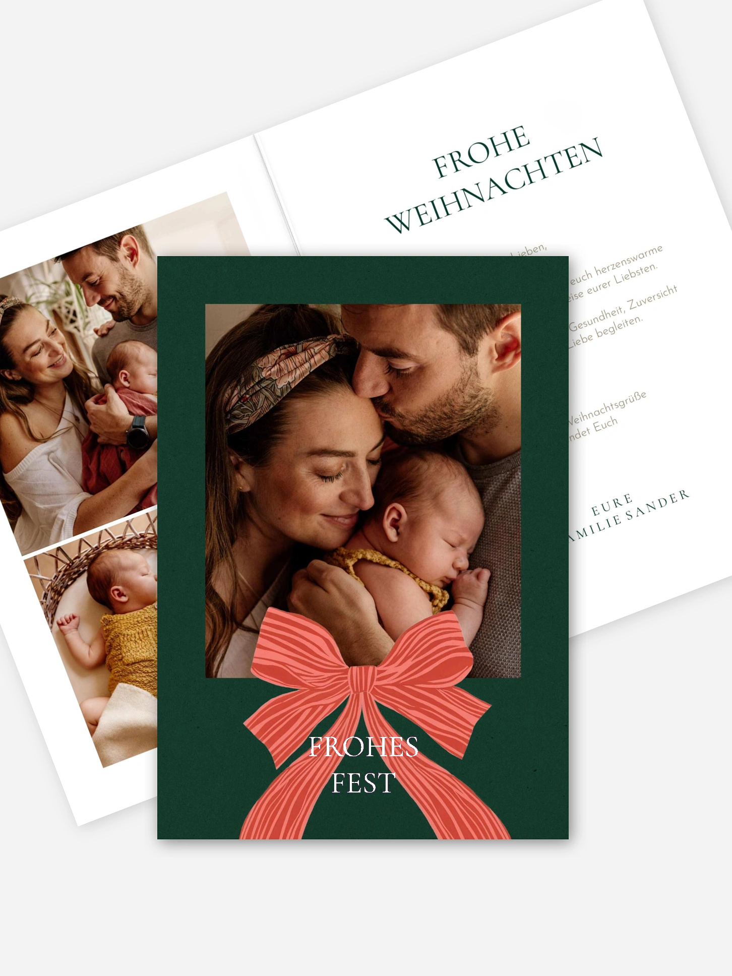 Weihnachtskarte Strahlende Weihnacht