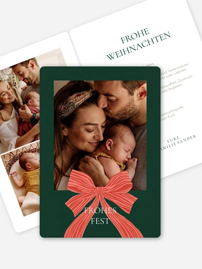 Weihnachtskarte Strahlende Weihnacht