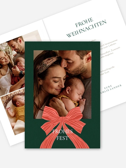 Weihnachtskarte Strahlende Weihnacht