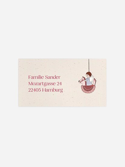 Empfängeraufkleber Weihnachten Nostalgic Noel