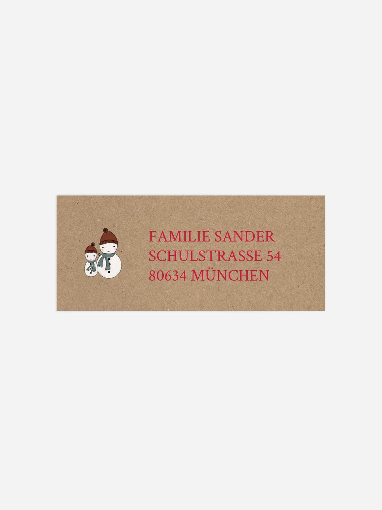 Absenderaufkleber Weihnachten Santa's Little Parade