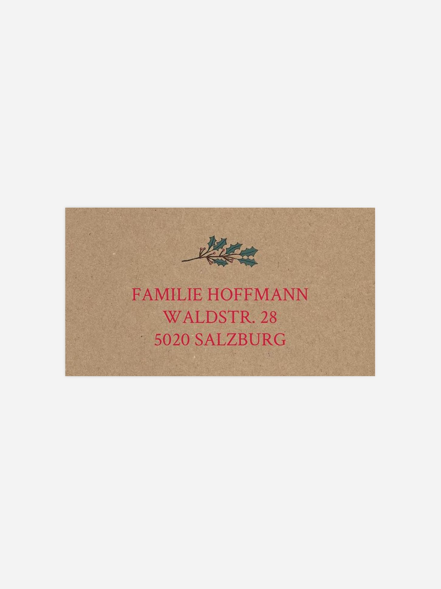 Empfängeraufkleber Weihnachten Santa's Little Parade