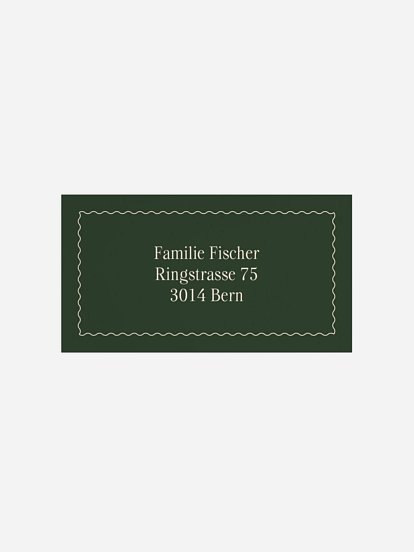 Empfängeraufkleber Weihnachten Merry Grid