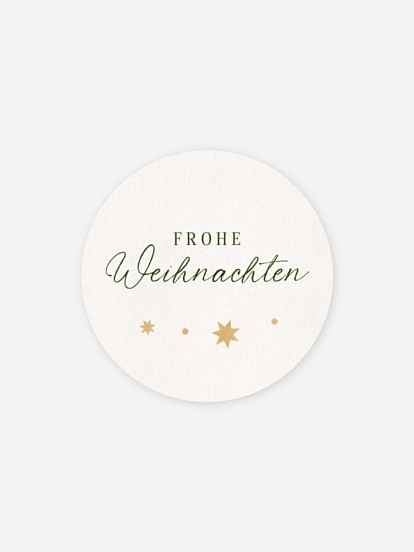 Geschenkaufkleber Weihnachten Weihnachtliche Sterne
