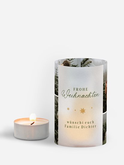 Windlicht Weihnachten Weihnachtliche Sterne