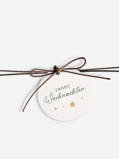 Geschenkeanhänger Weihnachtliche Sterne