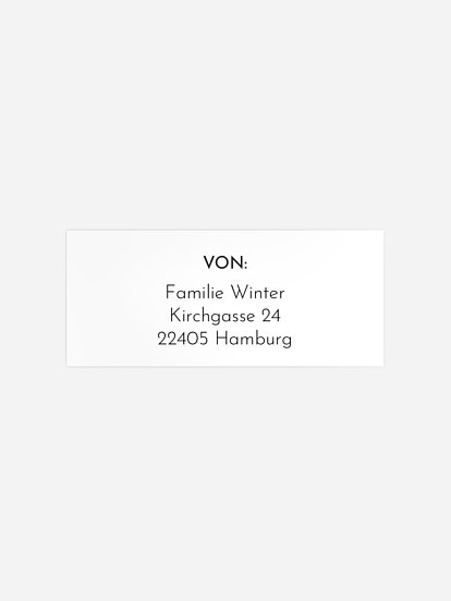 Absenderaufkleber Weihnachten Simply Festive