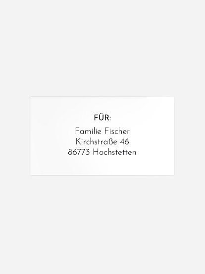 Empfängeraufkleber Weihnachten Simply Festive