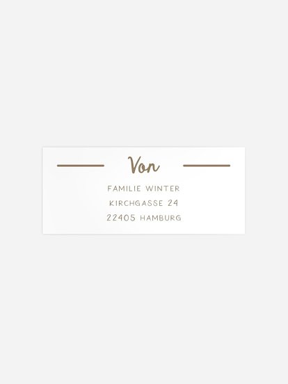 Absenderaufkleber Weihnachten Festive Season