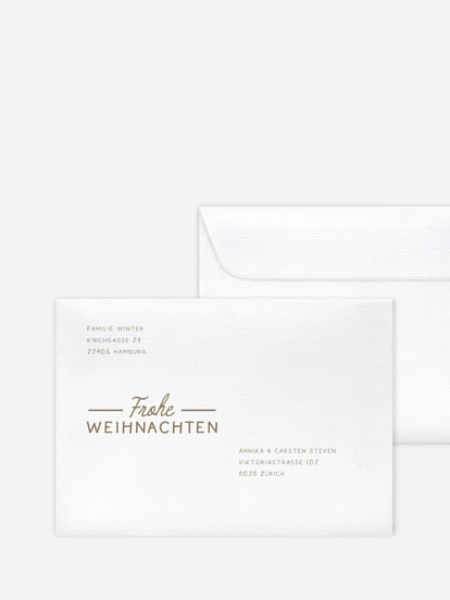 Bedruckte Umschläge Weihnachten Festive Season