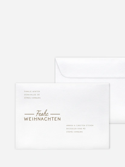Bedruckte Umschläge Weihnachten Festive Season