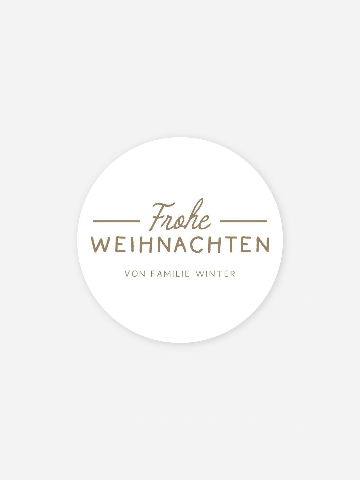 Geschenkaufkleber Weihnachten Festive Season